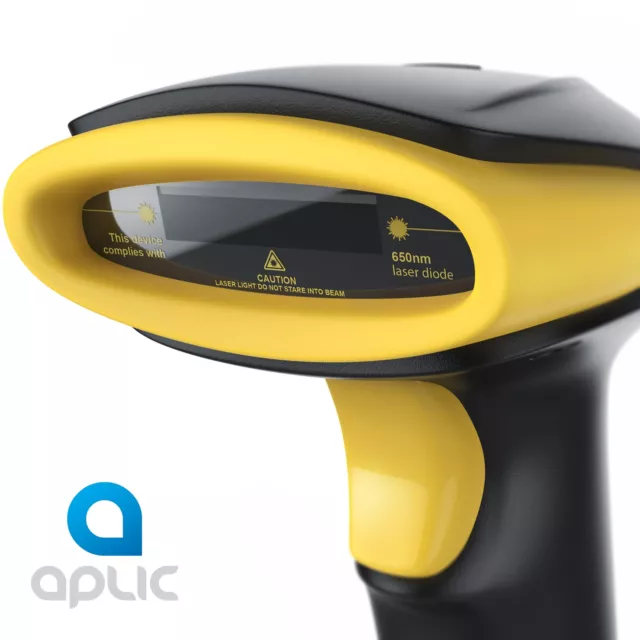 Aplic USB 2,4G Wireless Barcode Scanner Laser Handscanner 2600mAh Akku IP52 2