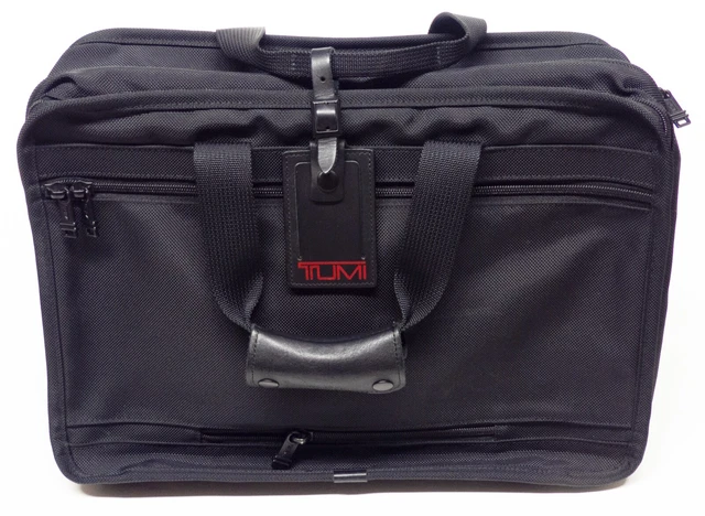 Tumi Alpha Expandable Carry-On Travel Luggage 022121DH in Ballistic Black