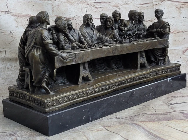 JESUS CHRIST THE LAST SUPPER Figurine Inspired By The Leonardo Da Vinci ...