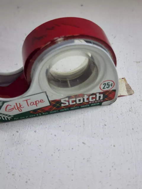 VTG Scotch Double Stick Tape in Metal Dispenser Original Header Tag  G.C.Murphy