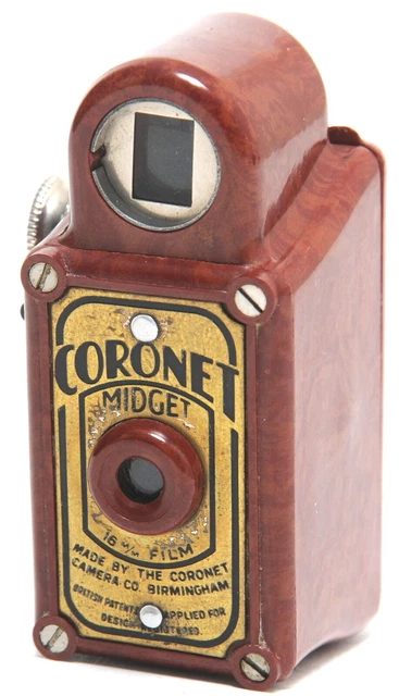 Coronet Midget Red Subminiature 16mm viewfinder camera NOTTESTED