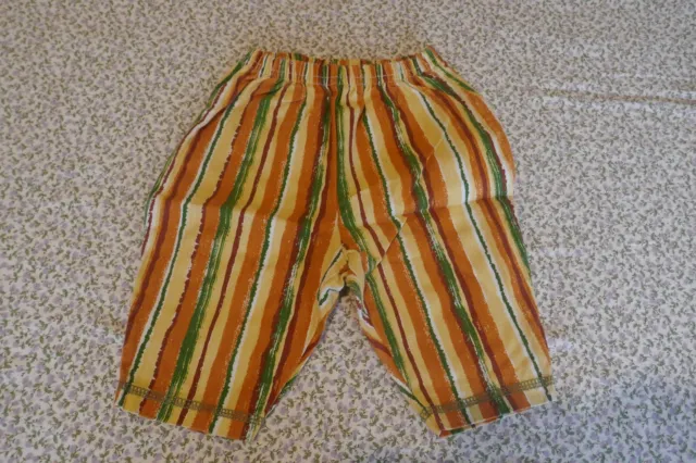 Pantalon multicolors (100% coton) T. 6 mois