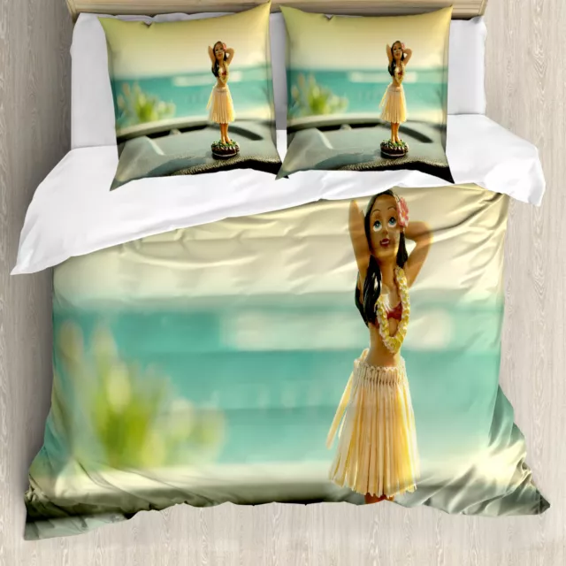 Hula Girl Duvet Cover Dancer Doll in the Car