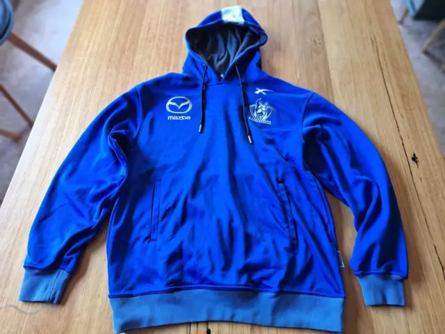 AFL On-Field Men’s North Melbourne FC Kangaroos Blue Team Gear Jacket Size L