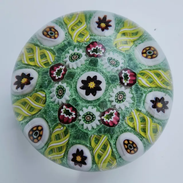 Paul Ysart Concentric Millefiori Paperweight