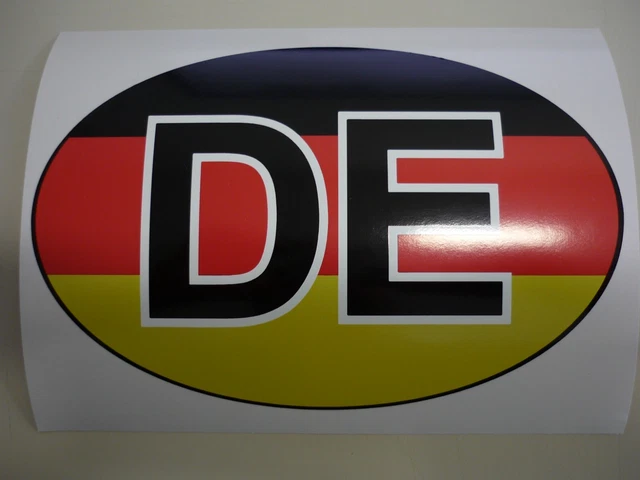 Lot De 4 Autocollants Rayures Drapeau Allemagne - Vinyle, Pour Voiture, Moto, Vélo