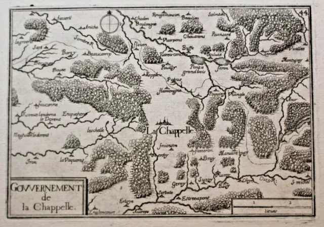 Tassin gouvernement de La Chapelle La Capelle Aisne Oise 1634 gravure