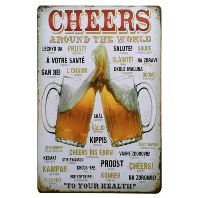 Painting Signs Iron Plaque Poster Wall Decoration Bar Restaurant KTV