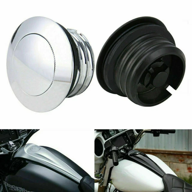 FLUSH MOUNT POP Up Vented Fuel Tank Gas Cap For Harley Softail Springer