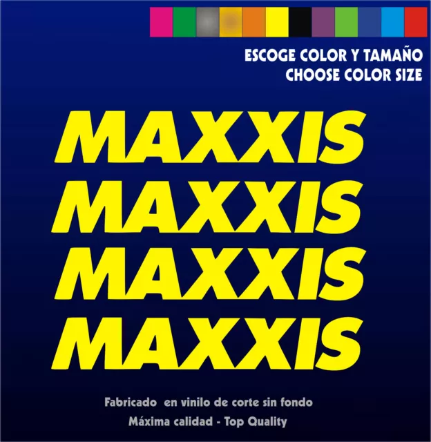 4 x Sticker Vinilo - MAXXIS - Pegatina Vinyl Aufkleber Bike Bici MTB Sponsor