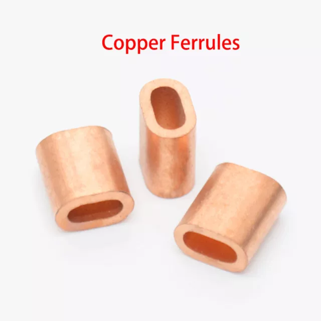 Talurit Stainless Steel Wire Rope Copper Ferrule Crimp 1mm 1.5mm 2mm 3mm 4-8mm