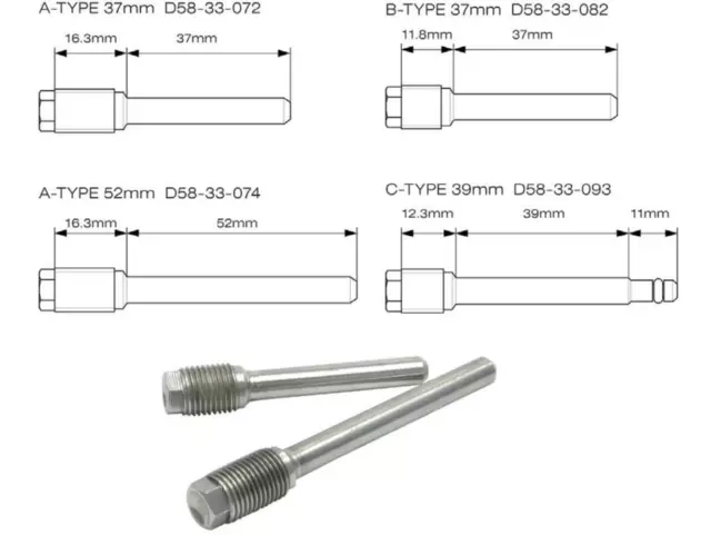 DRC D58-33-074 Brake Pins - Rear