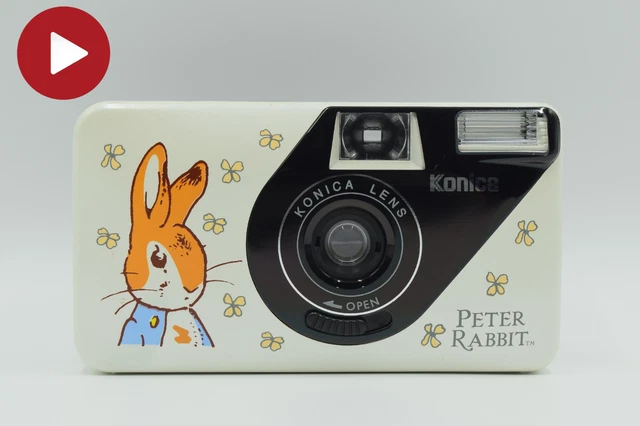 【美品】 Konica K-mini ピーターラビット 動作品 MINT] KONICA K-MINI Peter Rabbit Point & Shoot 35mm Film Camera w