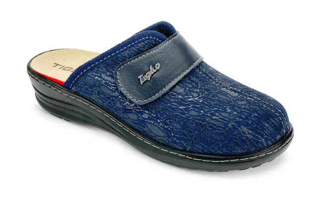 TIGLIO 2713 BEIGE Blu Nero Pantofole Ciabatte Donna Plantare