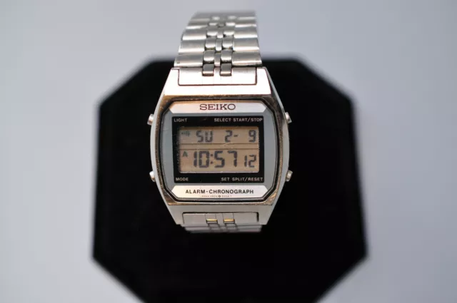 SEIKO A904-5000 CHRONOGRAPH Alarm Quartz LCD Digital Watch NEW BATTERY  $ - PicClick