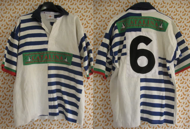 Maillot De Rugby Australie Damier - Cotton Oxford - Angleterre Jersey - Taille L - Homme - Occasion