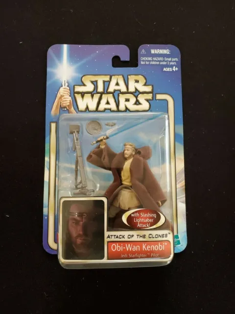 Star Wars Attack of the Clones Obi-Wan Kenobi Action Figure - NIB