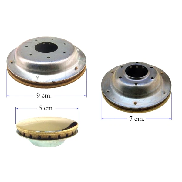 Accessori Cucina A Gas Kit Spartifiamma In Ottone Lucido - 1 Grande, 2 Medi, 1 Piccolo Per Nardi Gecasa Ricambi Cucina