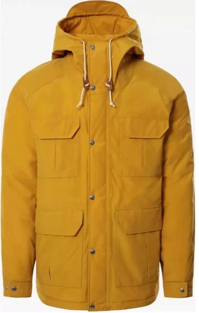 Giaccone piumino uomo The North Face ThermoBall DryVent gialla Small