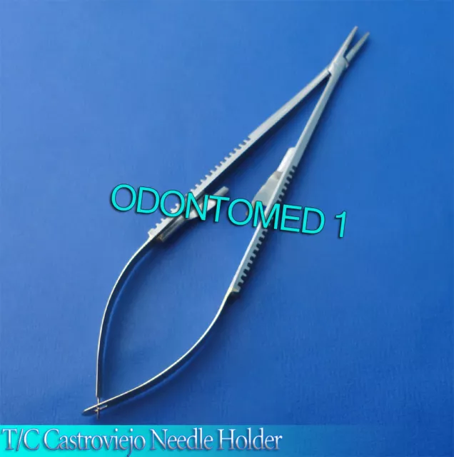 6 T/C Castroviejo porte-aiguille 9 pouces instruments chirurgicaux dentaires droits 2