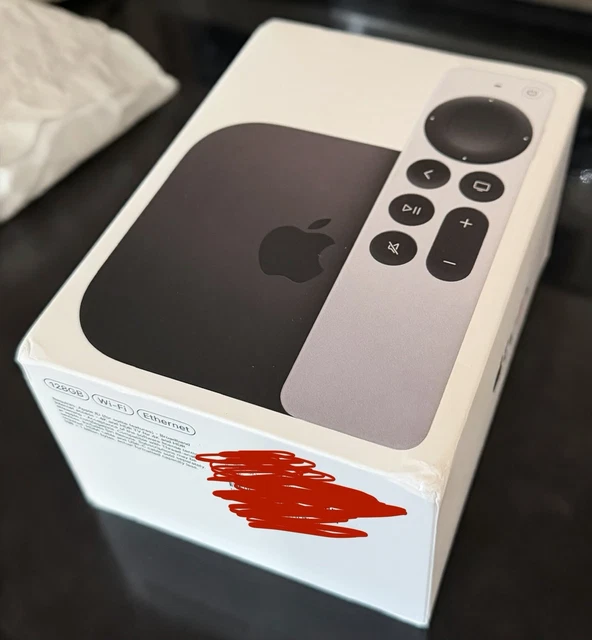 APPLE TV 4K 3rd Gen. 128GB (Model A2843, Black, Wi-Fi + Ethernet