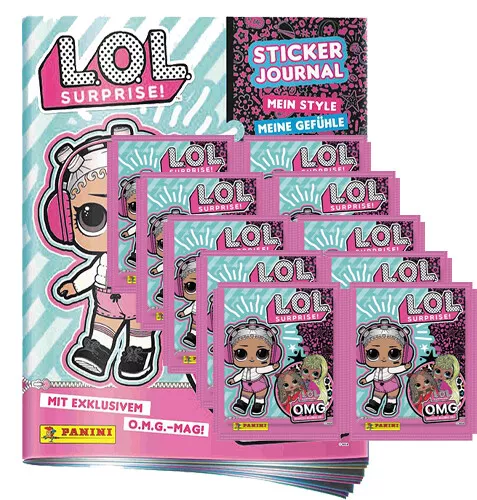 Panini L.O.L LOL.Sticker 4 „Millennial Girls - 1x Stickeralbum + 10 Stickertüten