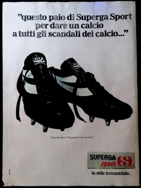 Superga Sport Spot 1980 Pubblicita' Vintage Advertisement Poster Anni 80'S