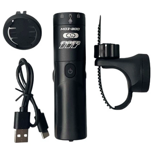 Phare Avant Vélo Bell Lumina 500, 30 Lumens, 3 Modes, Noir