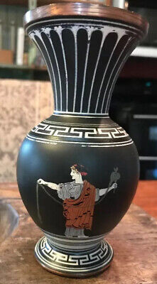 Antique Greek VASE Mythology Copper Hand Forged and Painted  6" Unique Old Vase