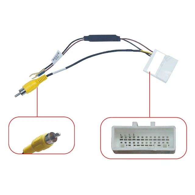 Câble adaptateur de caméra arrière de voiture design simple pour Kia adapté