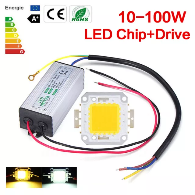 LED Driver High Power SupplyWaterproof10W20W30W50W70W100W LED SMD Chip Bulb