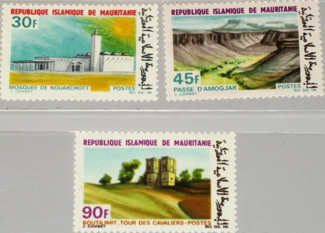 MAURITANIA MAURETANIEN 1968 338-40 246-8 Tourism Mosque Cavaliers Towers Moschee