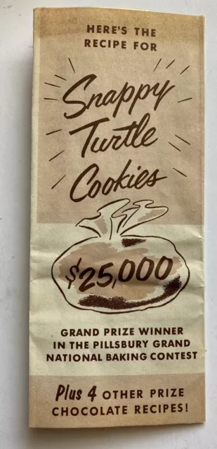 1953 Bakers Cocoa Grand Prize Winner Pillsbury Grand National Baking Contest