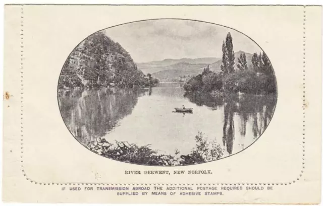 Tasmanien Bildband Brief Card-Hg: A2 (Ansicht 6-RIVER Derwent, Neu Norfolk)