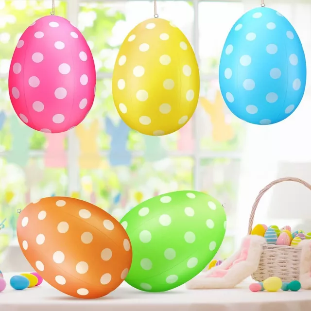 Atractivas decoraciones de huevos de Pascua botes inflables de gran tamaño para exhibición de patio