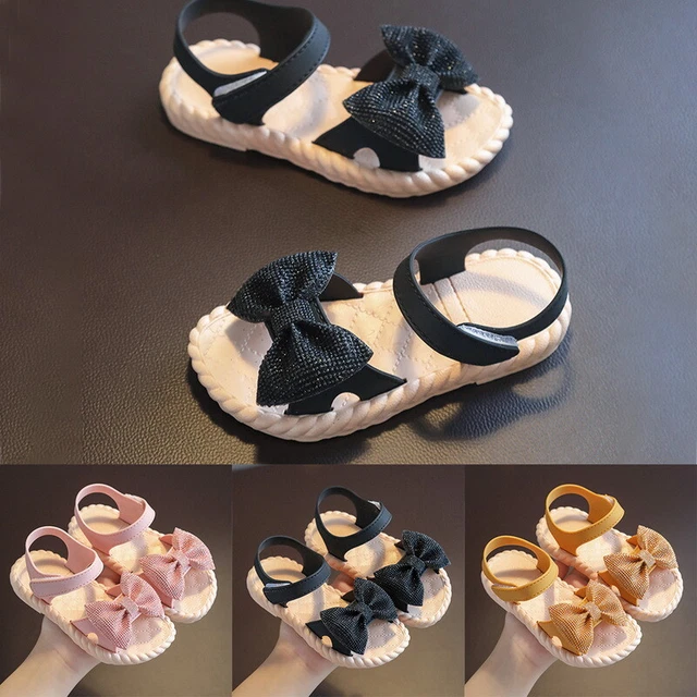 Sandali piatti fiori ragazze estate bambino bambini vacanze principessa taglia