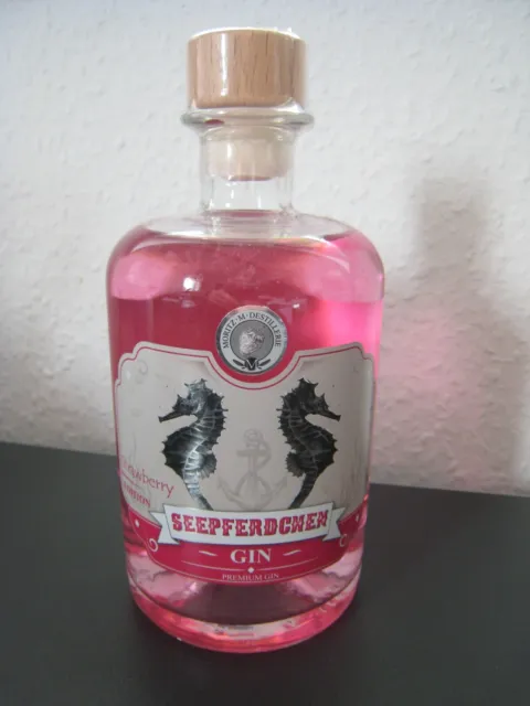 GIN  0,5 L 37,5% vol.  Seepferdchen Premium Gin Strawberry Edition (Erdbeernote)