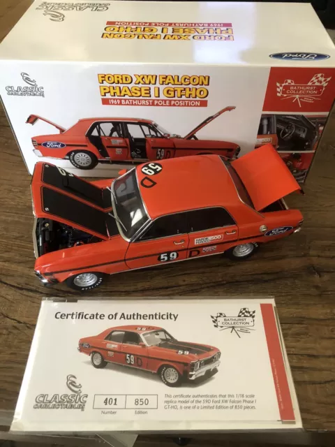 Classic Carlectables Ford Xw Falcon Phase 1 Gtho 1969 Bathurst Pole Position