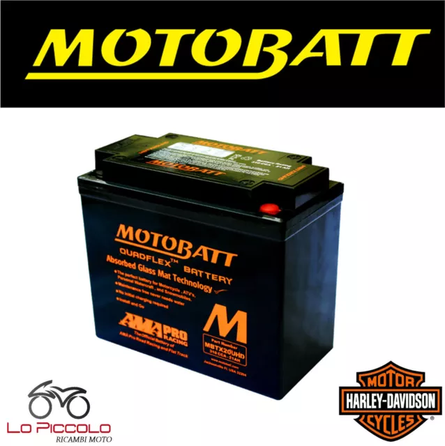 BATTERIA MOTOBATT AGM ERMETICA MBTX20UHD HARLEY FXD Series 1584 Dyna 2011 2012