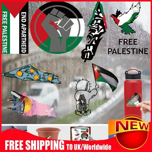Free Palestine Sticker Pack - 170 Wasserfeste PVC Aufkleber Für Auto, Laptop & Mehr