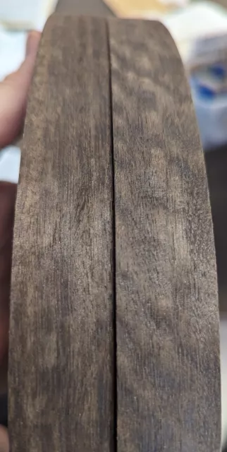 Eucalyptus Fumed Smoked Figured wood veneer edgebanding 15/16" x 120" preglued