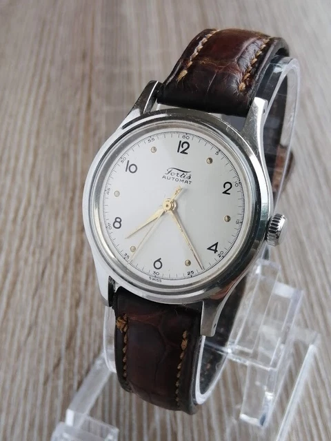 Montre Automatique Camy Plaquée Or Vintage 1950 - Mécanisme Rare, Occasion