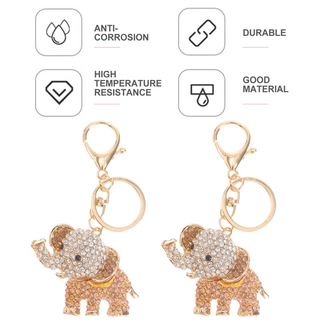 Jewelry Clasps Keyring Metal Keychain White Keychain Lady Bags 10