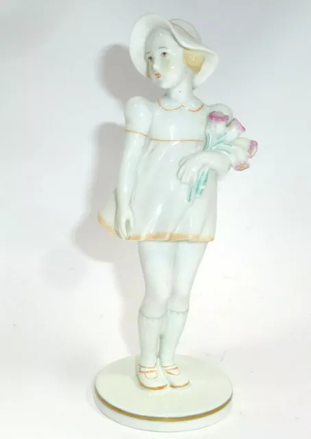 Art Decó Figura de Porcelana Lorenz Hutschenreuther Selb Departamento de Arte