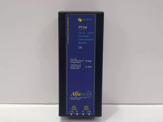 ALFATRONIX PV24I Powerverter 24VDC-12VDC Aislado Convertidor de Voltaje 3