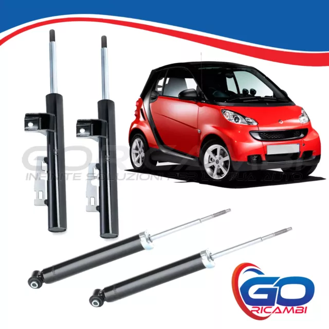 Kit 4 Ammortizzatori A Gas Anteriori Posteriori Smart 451 Fortwo Coupe' Cabrio