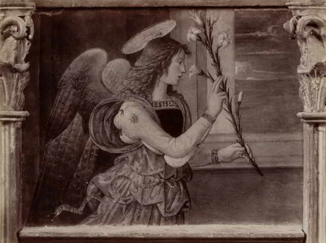 FRATELLI ALINARI (19.Jhd), Erzengel Gabriel, Pinturicchio, um 1880, Albuminpapie