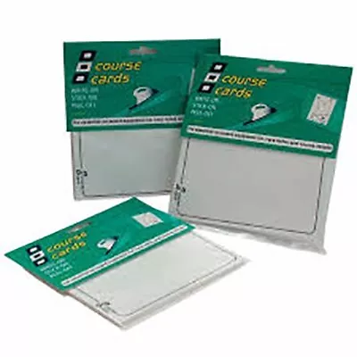 RACE COURSE CARDS – WHITE – 15 SELF ADHESIVE WATERPROOF CARDS - ADH30 - PSP tap 2