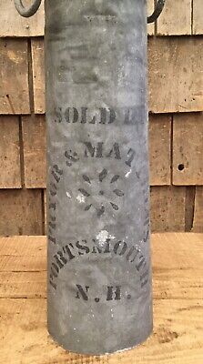 Antique Late 1800s Cast Horse Hitching Post Portsmouth NH Market Sq Advertising 3