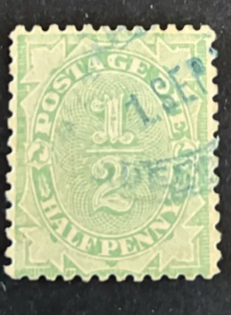 Australia Postage Due 1906 1/2d Inverted Wmk Used